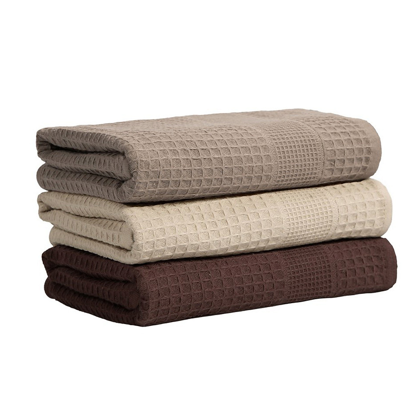 Изображение товара Комплект вафельных полотенец KARNA NAPOLI 3 шт - мягкие и впитывающие_home