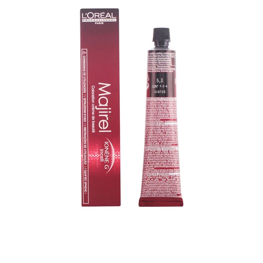 Изображение товара Крем-краска для волос L'OREAL PROFESSIONNEL Majirel 5.3 Light Golden Brown профессиональное окрашив Изображение товара Крем-краска для волос L'OREAL PROFESSIONNEL Majirel 5.3 Light Golden Brown профессиональное окрашив