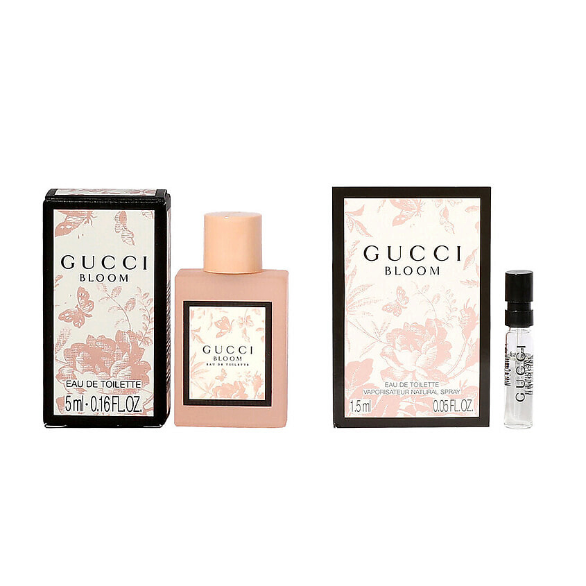 Изображение товара Gucci Bloom Eau de Toilette мини-набор 5 мл + 1.5 мл пробник для женщин