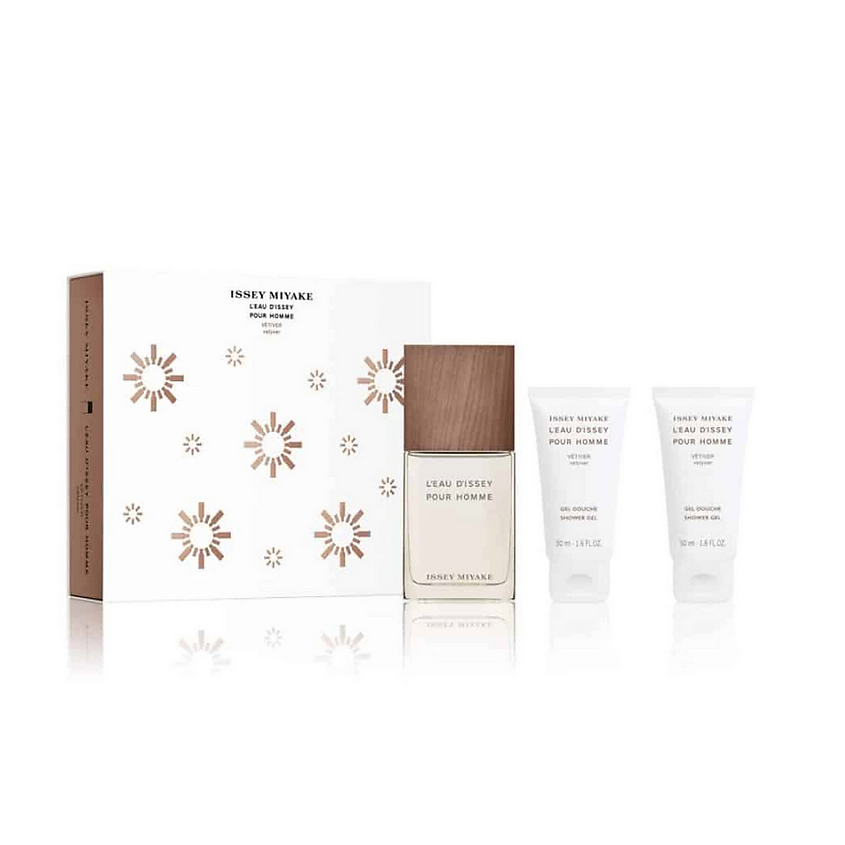 Изображение товара ISSEY MIYAKE Подарочный набор VETIVER туалетная вода+гель для душа, 50 мл+50мл+50мл