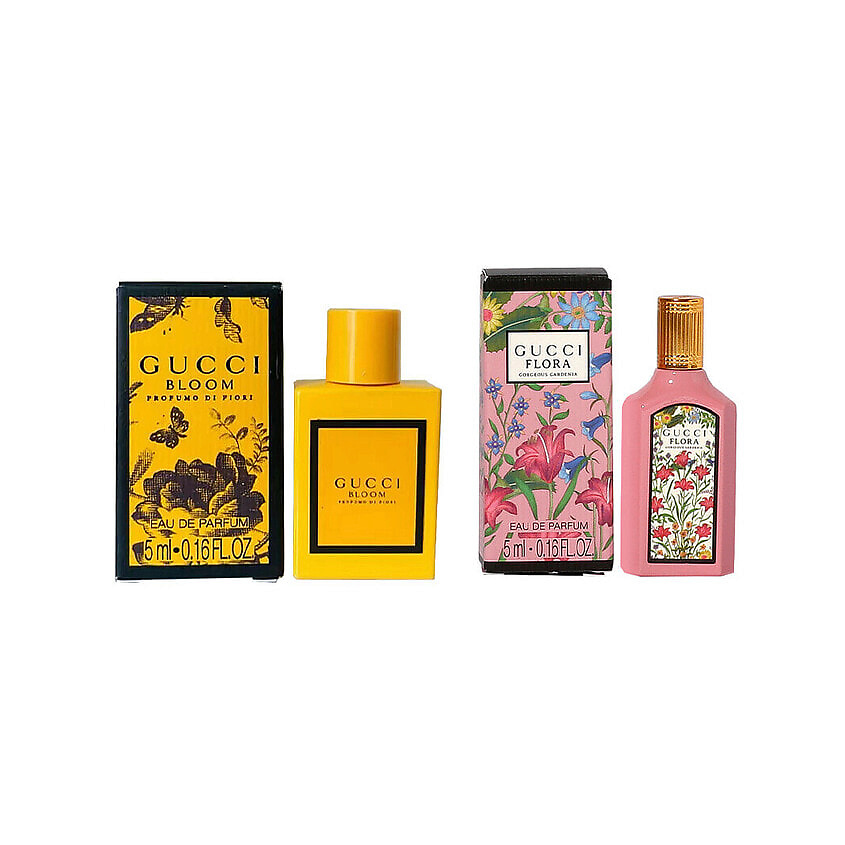 Изображение товара Парфюмерный набор Gucci Bloom Profumo di Fiori & Flora Gorgeous Gardenia 5 мл + 5 мл для женщин