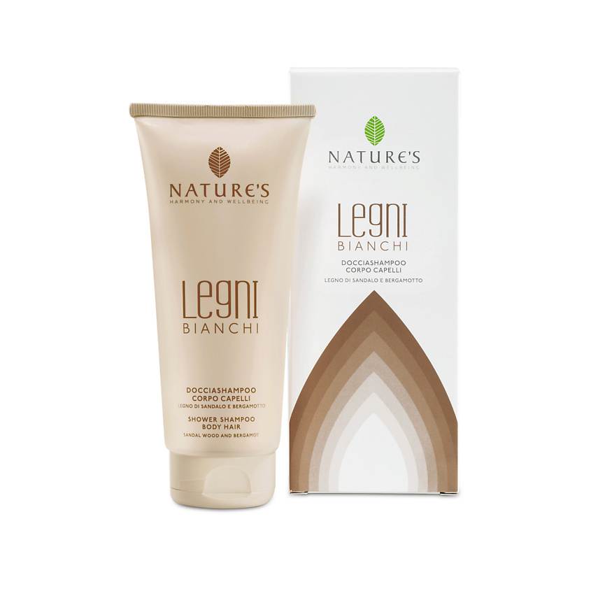 Изображение товара NATURE'S HARMONY AND WELLBEING Шампунь и гель для душа 2в1 Legni Bianchi, 200 мл