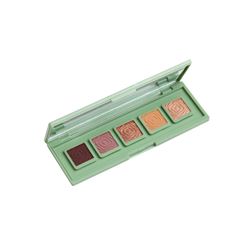 Изображение товара KOROLKOVA Тени для век со съемными рефилами палитра Morocco 5 цветов профессиональный макияж