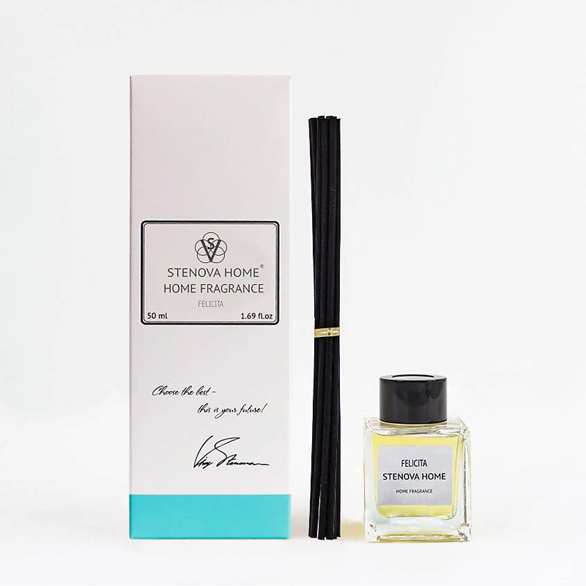 Изображение товара Аромадиффузор FELICITA от STENOVA HOME с палочками 50 мл