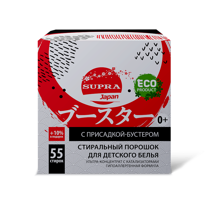 Изображение товара Стиральный порошок SUPRA для детей 1100 г с бустером и EcoBoost