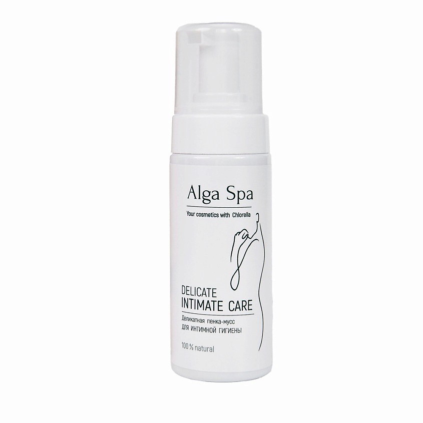 Изображение товара ALGASPA Деликатная пенка-мусс для интимной гигиены Увлажнение и защитаСовременный уход