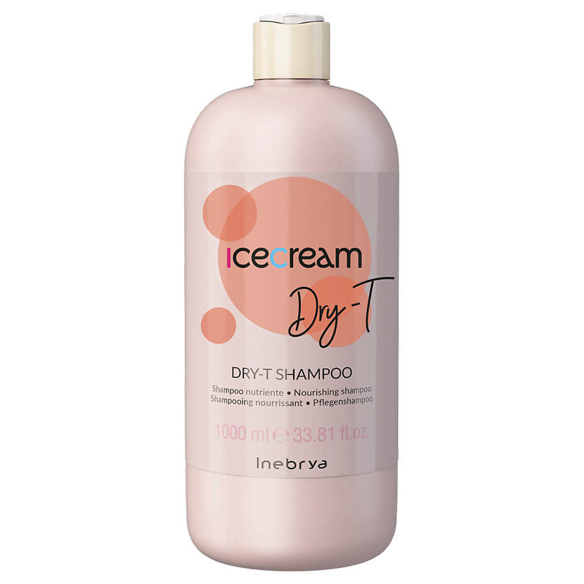 Изображение товара INEBRYA Питательный шампунь для увлажнения сухих и поврежденных волос Dry-T 1000 мл