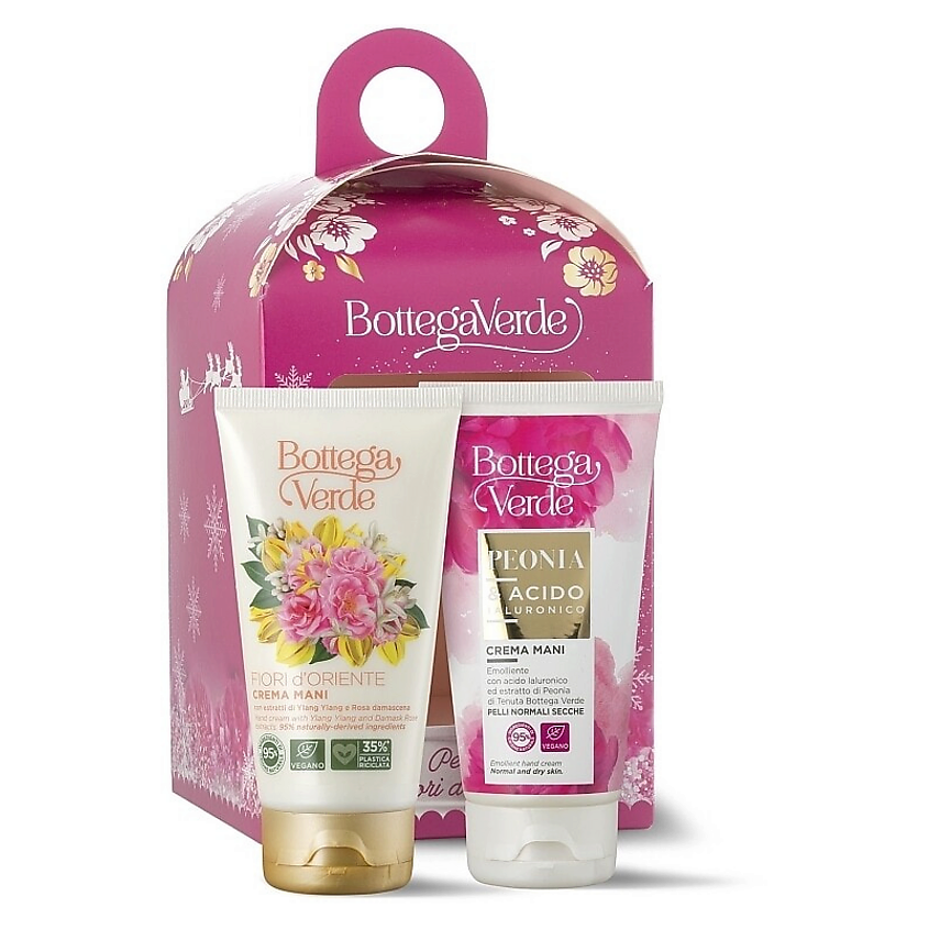 Изображение товара BOTTEGA VERDE Подарочный набор кремов для рук: Fiori d'Oriente + Peonia Acido Ialuronico, 2x75 мл