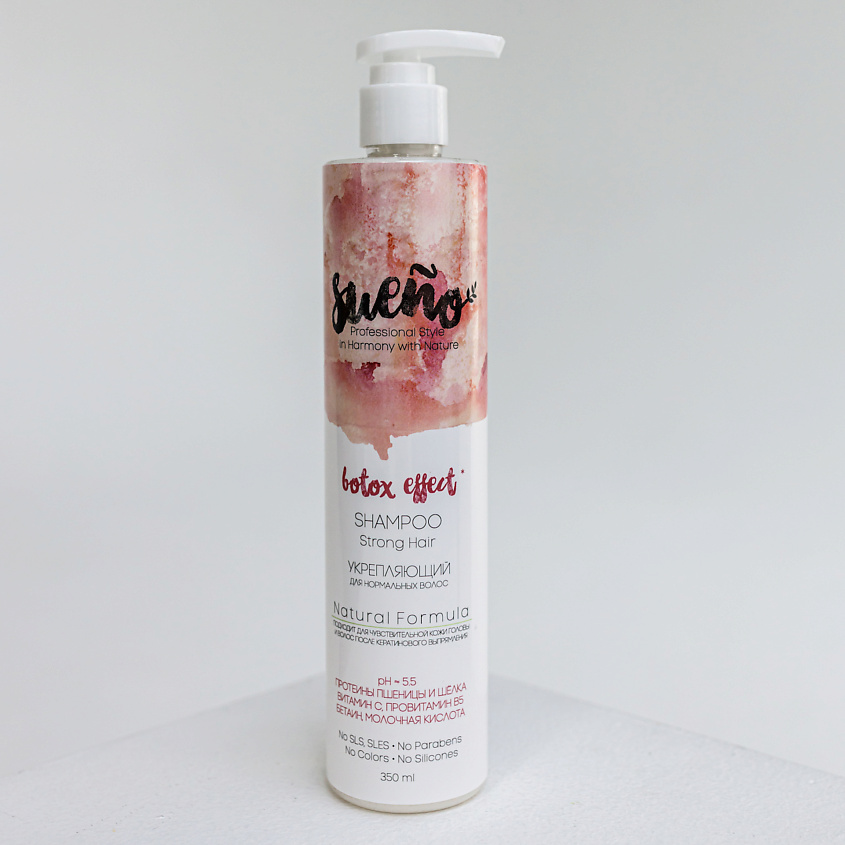 Изображение товара Шампунь бессульфатный укрепляющий для нормальных волос 350 мл Суэно