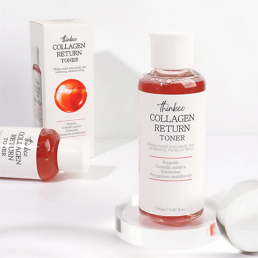Изображение товара Тонер с коллагеном для увлажнения и подтяжки кожи THINKCO 150 мл