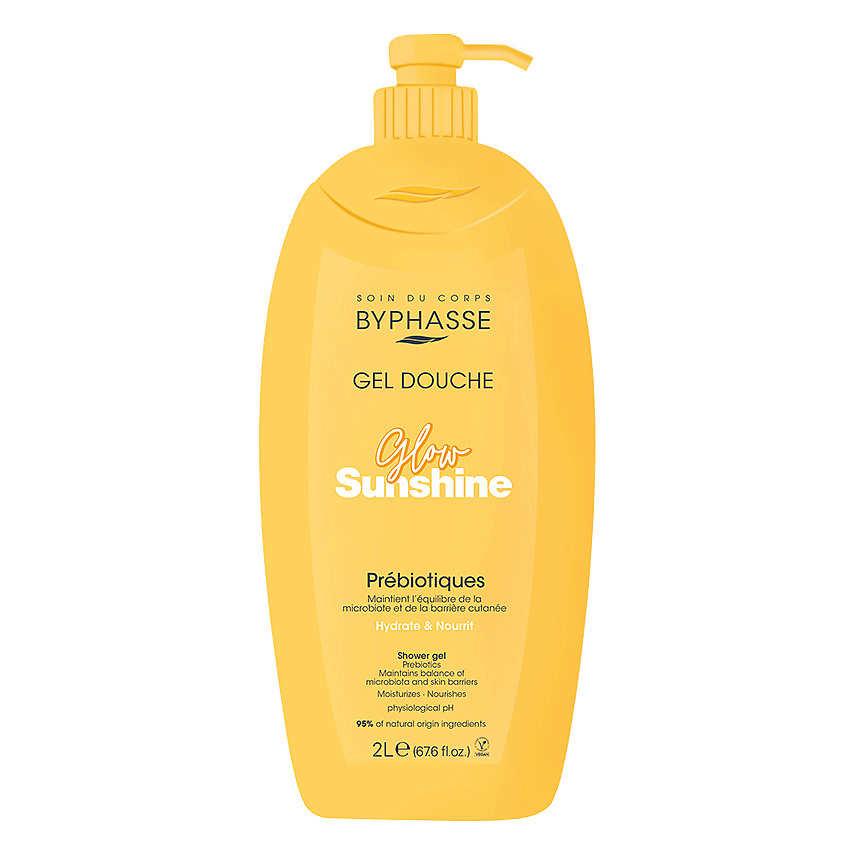 Изображение товара BYPHASSE гель для душа Glow Sunshine с пребиотиками карамель ваниль 1 шт