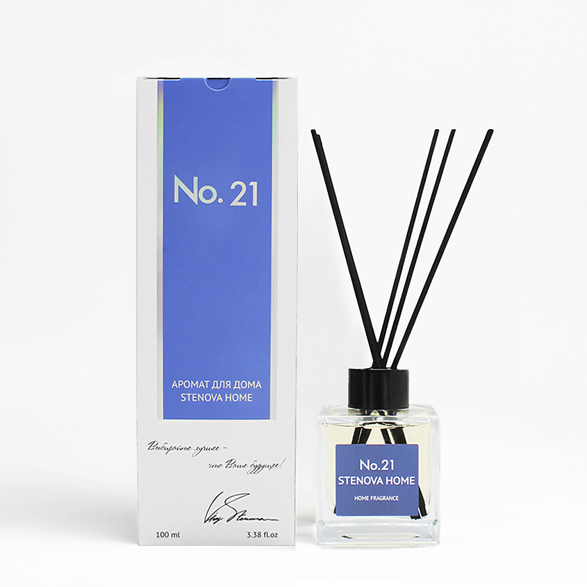 Изображение товара STENOVA HOME Аромадиффузор №21 100 мл с палочками стильное украшение и аромат для дома