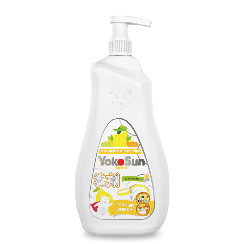Изображение товара YOKOSUN Гель для мытья посуды Лимон 500 мл безопасное эффективное средство