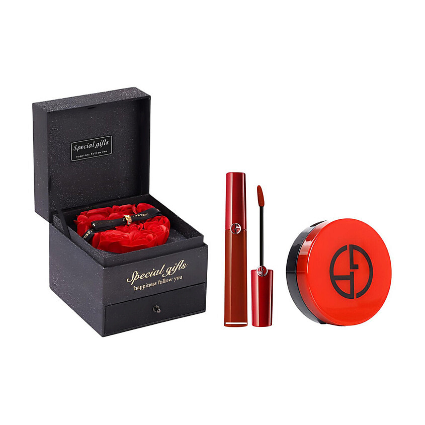 Изображение товара Подарочный набор GIORGIO ARMANI Lip Maestro + Cushion №405+Size2 1.7г