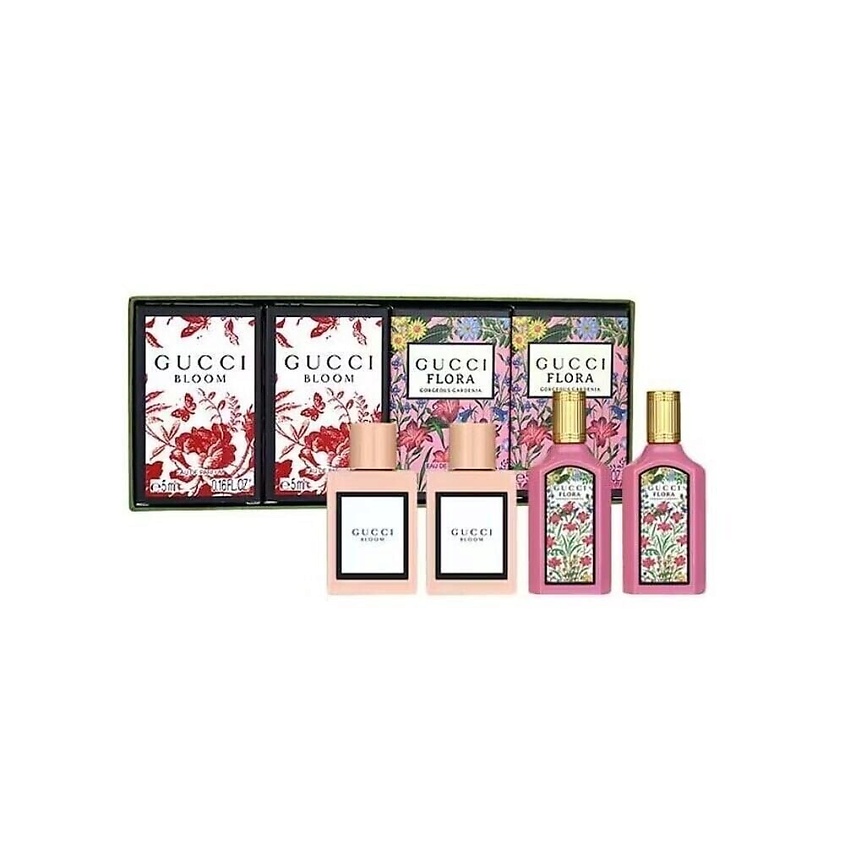 Изображение товара Парфюмированный набор GUCCI Bloom & Flora Gorgeous Gardenia мини 2x5 мл + 2x5 мл