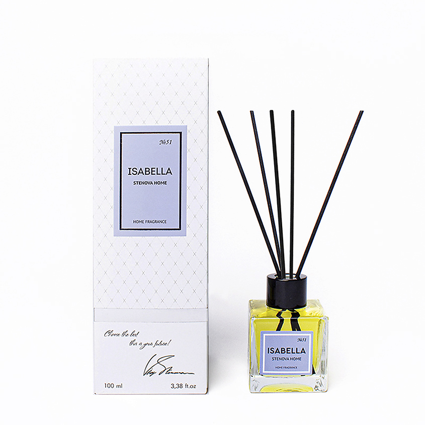 Изображение товара STENOVA HOME Аромадиффузор с палочками ISABELLA №51, 100 мл