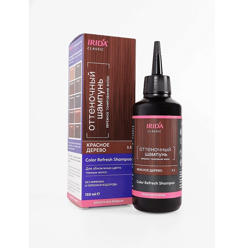 Изображение товара IRIDA Шампунь оттеночный CLASSIC Красное дерево 412 рублей