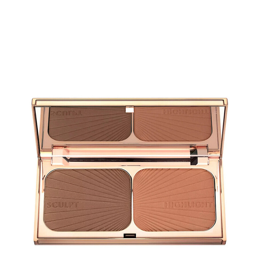 Изображение товара CHARLOTTE TILBURY Бронзер Filmstar Bronze & Glow contour palette Среднее покрытие стильная упаковка