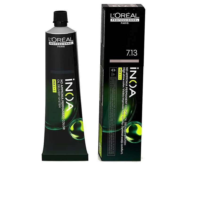 Изображение товара Безаммиачная краска для волос Inoa 7.13 Blonde Ash Gold L'OREAL PROFESSIONNEL