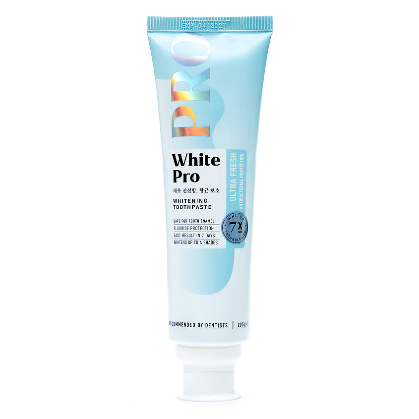 Изображение товара WHITE PRO Зубная паста с антибактериальной защитой Ultra Fresh Whitening Toothpaste, 205 г