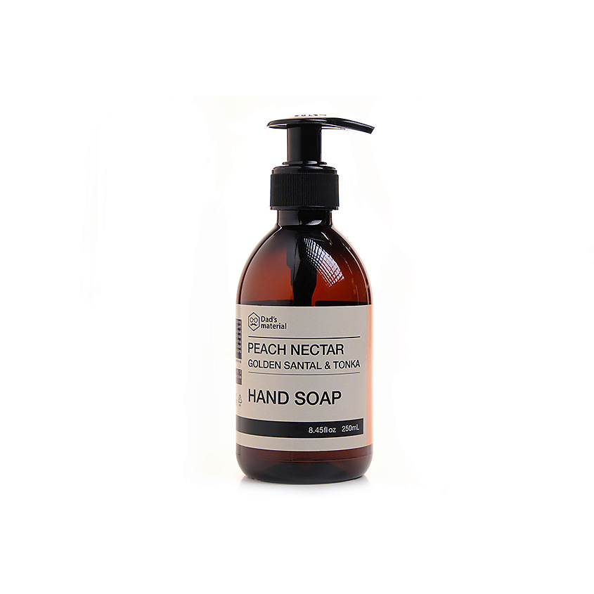 Изображение товара DAD'S MATERIAL Жидкое мыло "Peach Nectar, Golden Santal & Tonka", 1 шт.