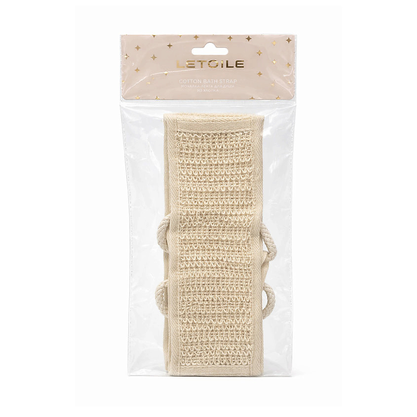 Изображение товара ЛЭТУАЛЬ Мочалка-лента для душа из хлопка Letoile Cotton Bath Strap
