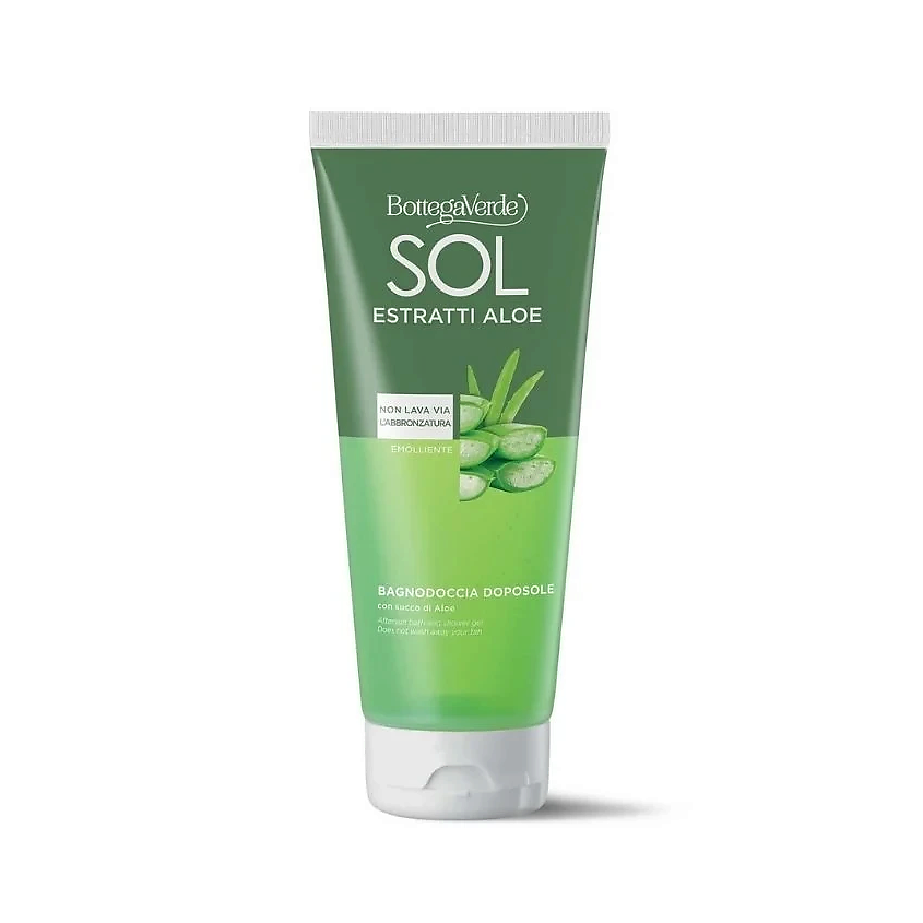 Изображение товара BOTTEGA VERDE Гель для душа после загара с экстрактом алоэ Sol Estratti Aloe, 200 мл Изображение товара BOTTEGA VERDE Гель для душа после загара с экстрактом алоэ Sol Estratti Aloe, 200 мл