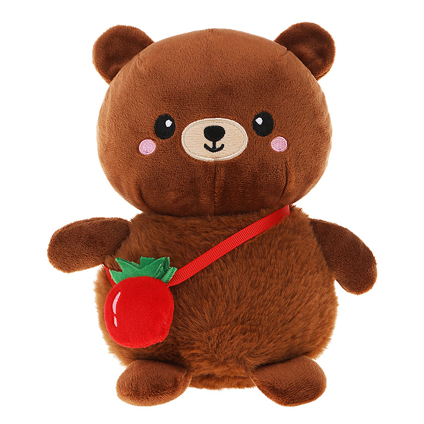 Изображение товара Мягкая игрушка Медвежонок с сумочкой в виде помидора для детей и взрослых