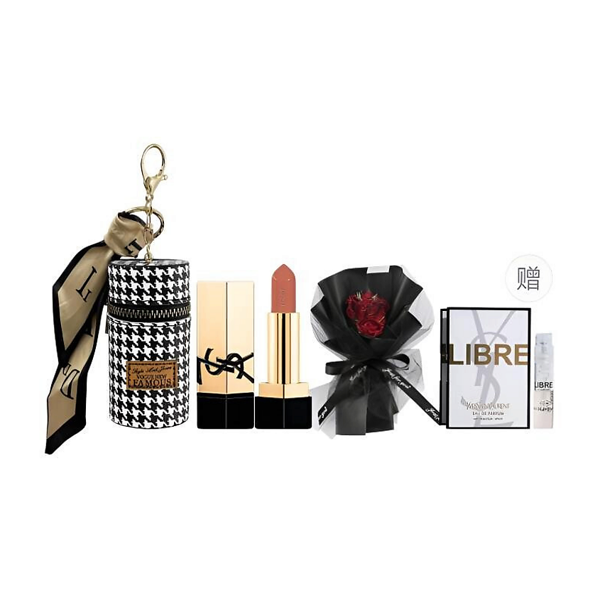 Изображение товара YVES SAINT LAURENT Подарочный набор с помадой Rouge Pur Couture, Rouge Pur Couture NM + Туалетная вода Libre 1.2 мл