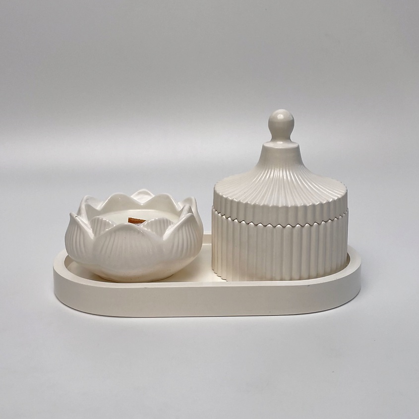 Изображение товара SIMVOLASTRO Набор ароматических свечей Зеленое манго, Белый