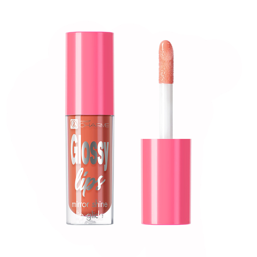 Изображение товара CHARME Глайд для губ зеркальный "Glossy Lips", 102 Камелия