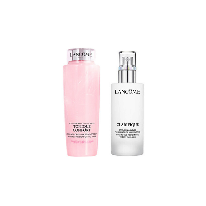 Изображение товара LANCOME Набор: Тоник Tonique Confort + Эмульсия Clarifique Brightening, 400 мл + 75 мл
