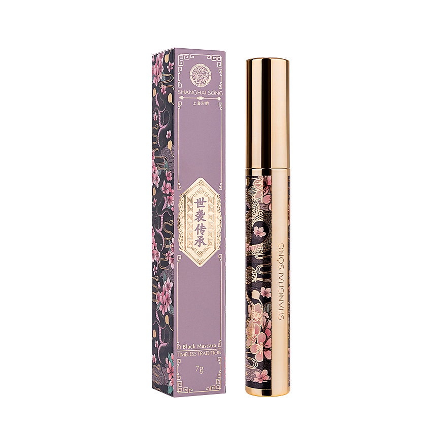 Изображение товара Черная тушь для ресниц SHANGHAI SONG Timeless Tradition объем 7 г эффект объемная жидкая щеточка из