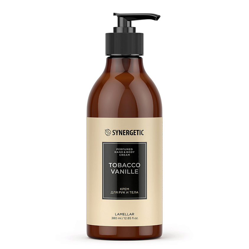 Изображение товара Парфюмированный крем для рук и тела SYNERGETIC tobacco-vanille 380 мл