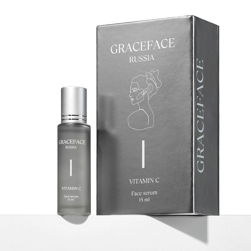 Изображение товара GRACE FACE Сыворотка для лица с витамином С во флаконе с роликом, С витамином С 1 шт.