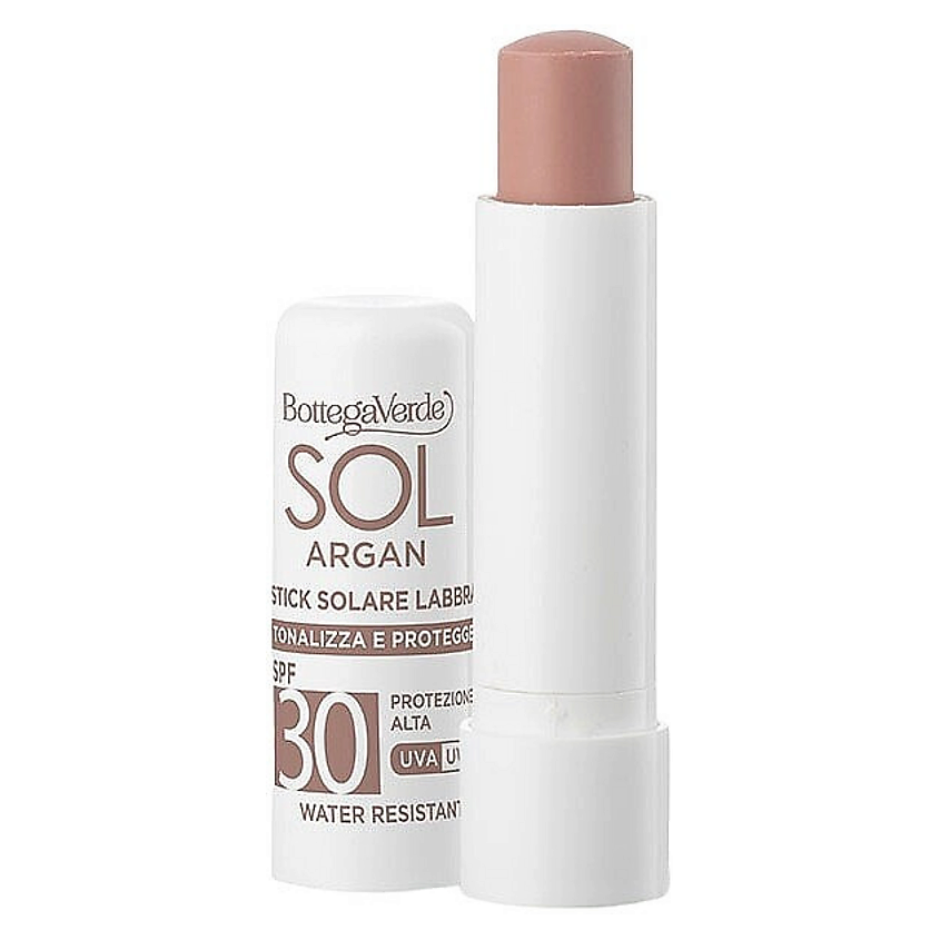 Изображение товара BOTTEGA VERDE Бальзам для губ с солнцезащитным эффектом Sol Argan Stick Solare SPF30, Nude