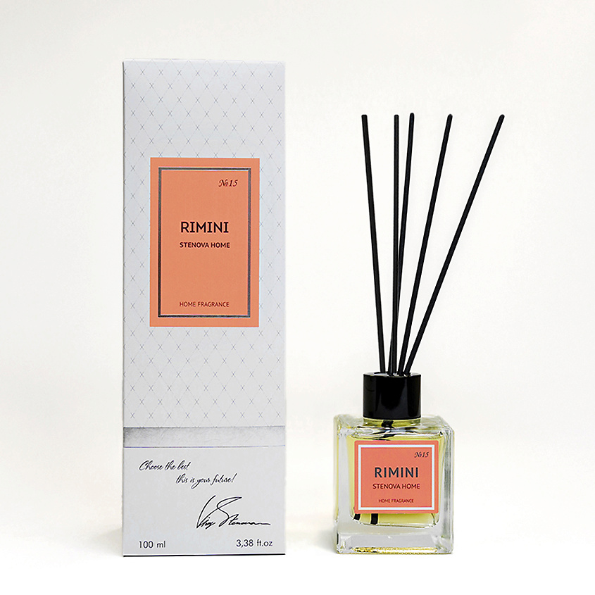 Изображение товара Аромадиффузор STENOVA HOME RIMINI №15 100 мл с палочками для дома интерьер