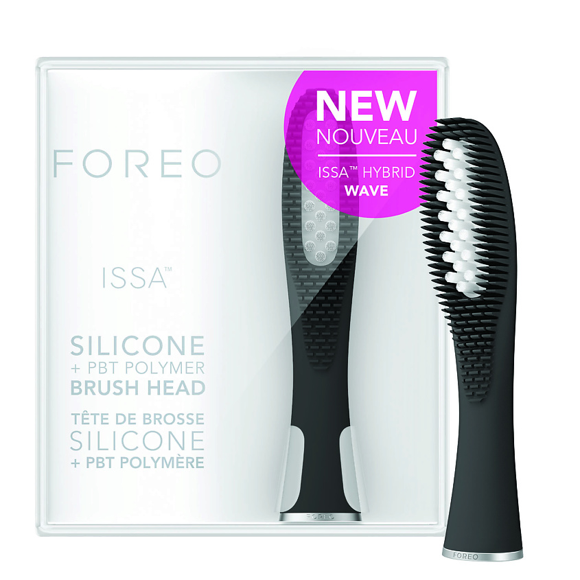 Изображение товара FOREO ISSA сменная гибридная головка для зубной щетки черная