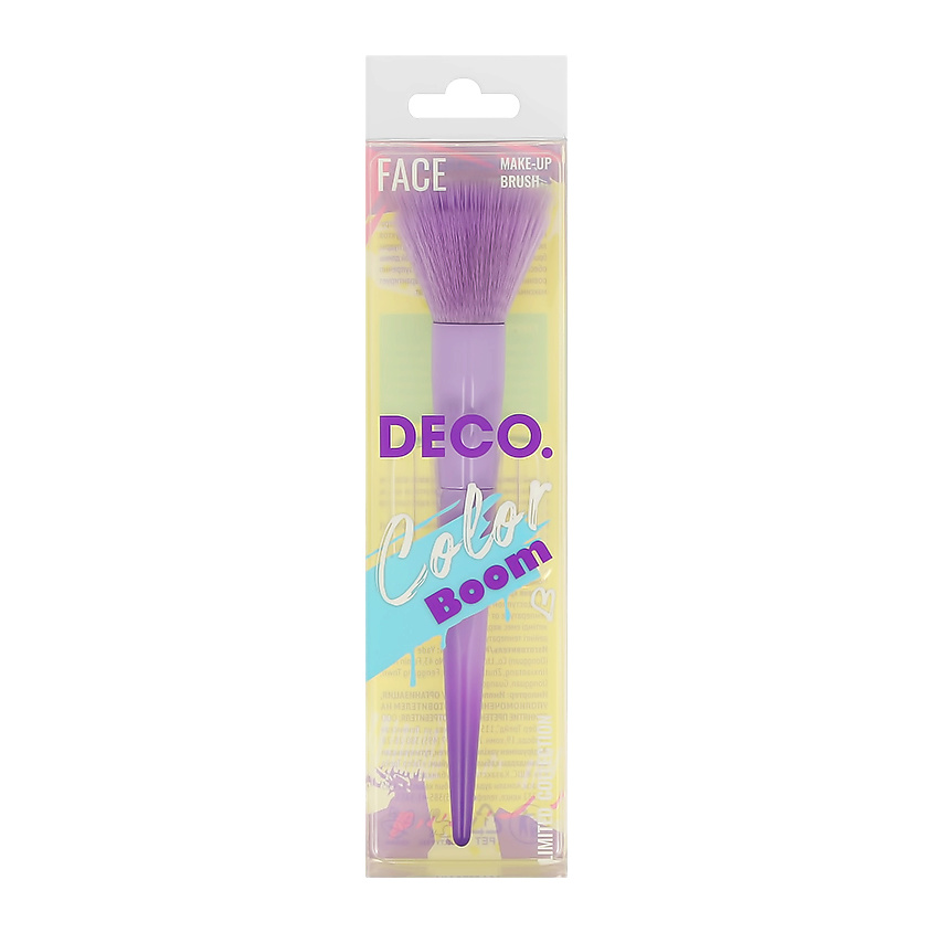 Изображение товара DECO. Кисть универсальная COLOR BOOM с двойным ворсом (дуофибра), Фиолетовый
