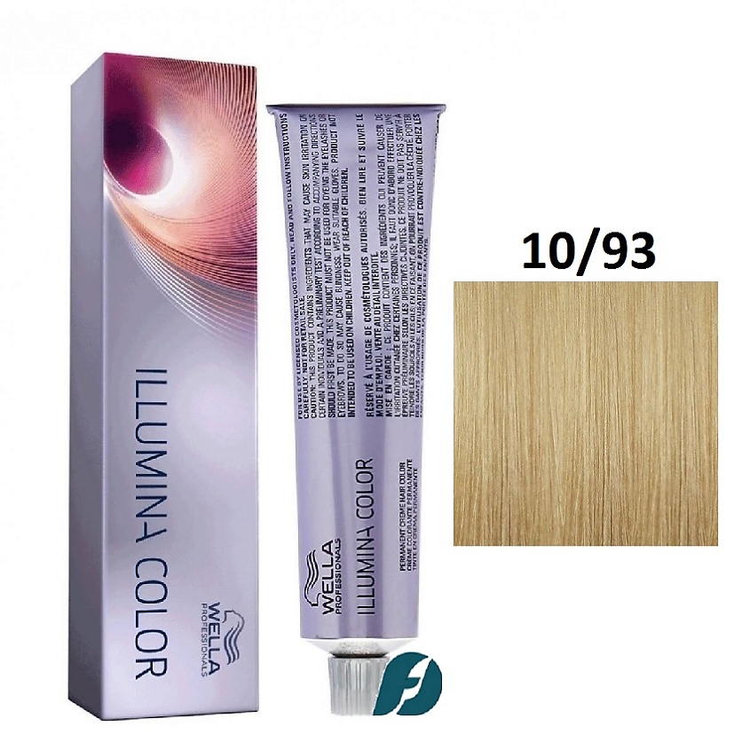 Изображение товара WELLA PROFESSIONALS Крем-краска для волос Illumina Color Me+, 10/93 яркий блонд золотистый сандре