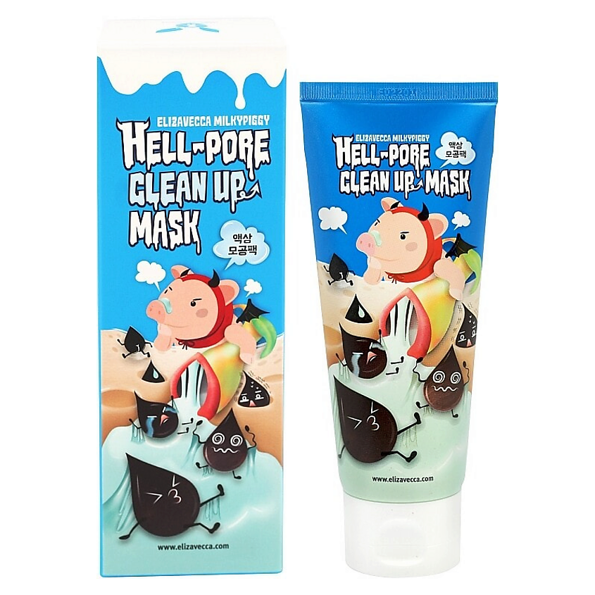 Изображение товара ELIZAVECCA Маска-пленка для очищения пор Milky Piggy Hell-Pore Clean Up Mask, 100 мл