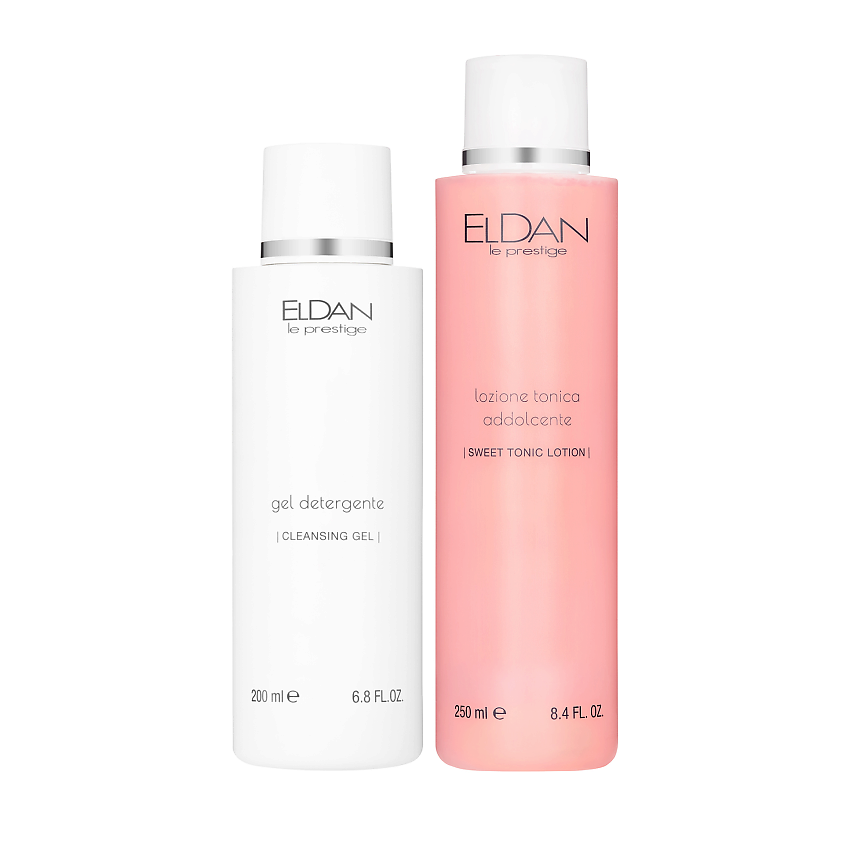 Изображение товара ELDAN COSMETICS Набор, очищающие средство для проблемной кожи, ароматный тоник-лосьон, 200 мл, 250 мл
