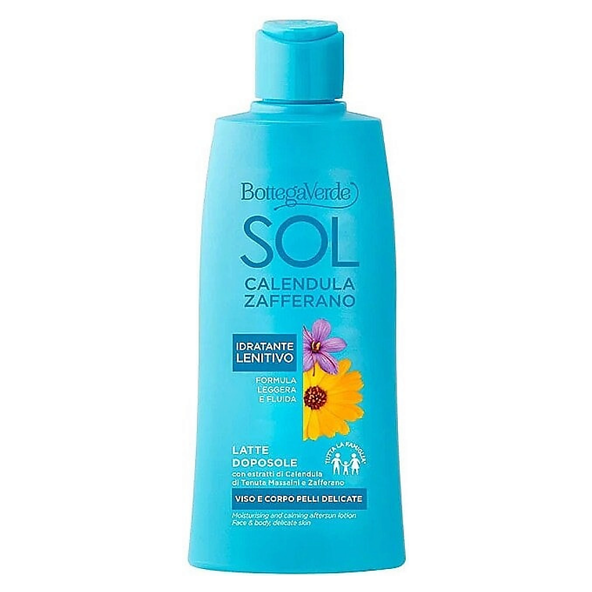 Изображение товара BOTTEGA VERDE Увлажняющий лосьон после загара для лица и тела Sol Calendula Zafferano, 200 мл