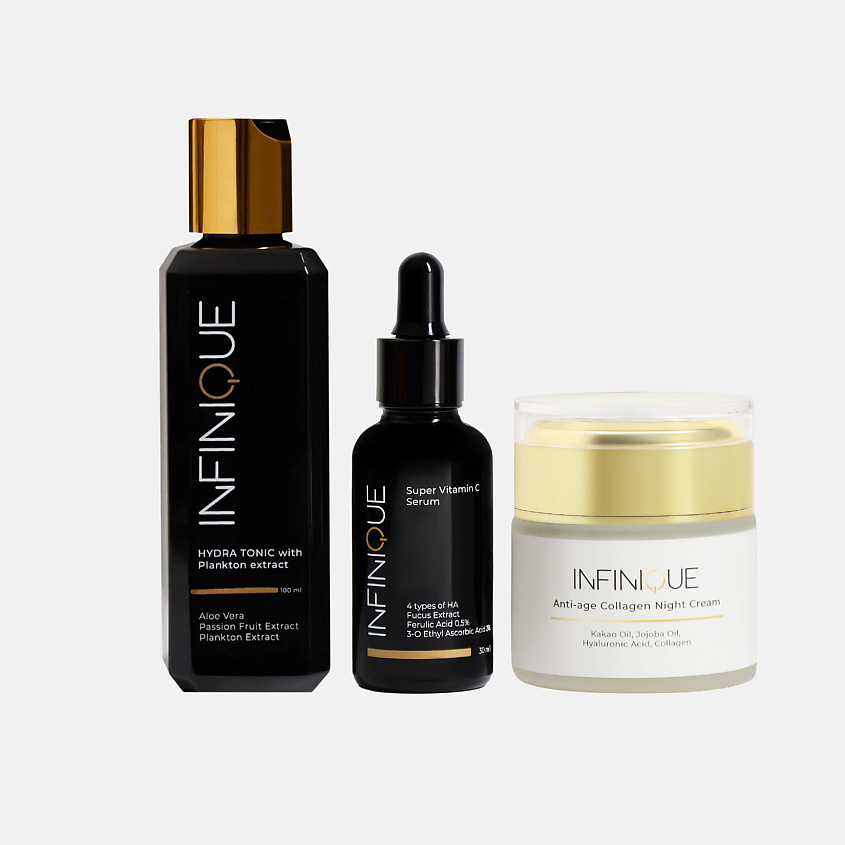 Изображение товара Набор для вечернего ухода за лицом INFINIQUE №6 с витамином C и гиалуроновой кислотой
