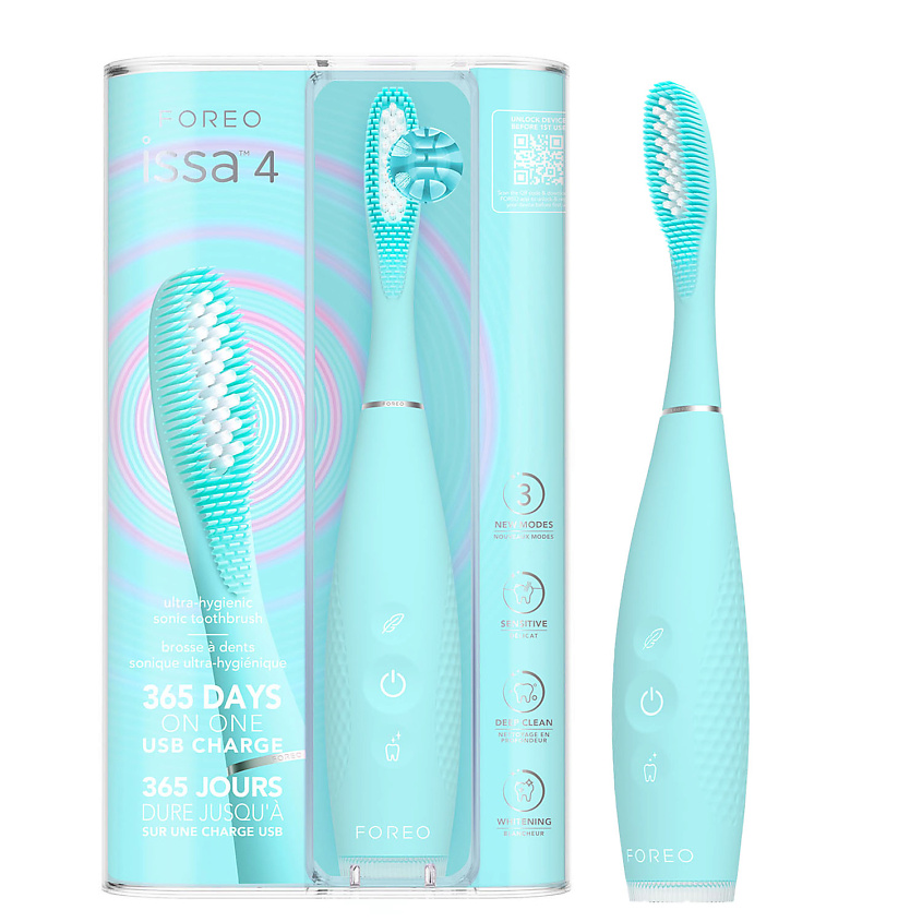Изображение товара FOREO Ультрагигиеничная гибридная звуковая зубная щетка issa 4, Голубой