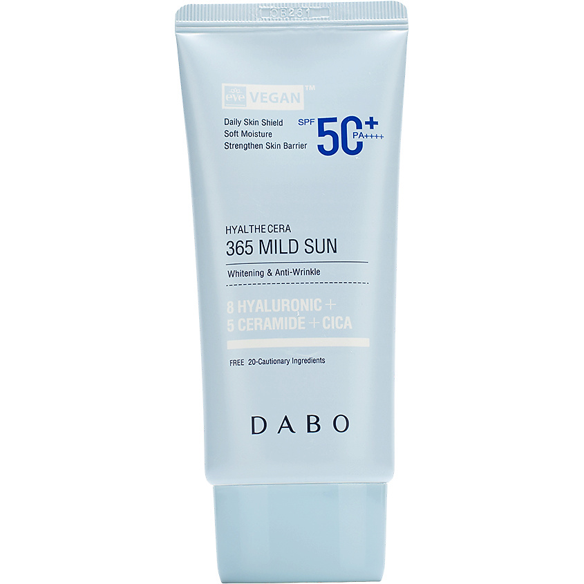 Изображение товара DABO Смягчающий солнцезащитный крем SPF50+ PA++++ Hyalthecera 365 Mild Sun, 50 мл
