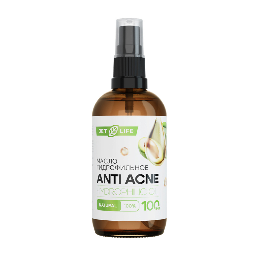 Изображение товара JETLIFE Гидрофильное масло для очищения и снятия макияжа AntiAcne, 100 мл