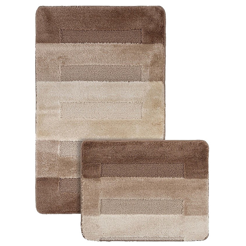 Изображение товара Коврики для ванной и туалета KARNA набор 2 шт противоскользящие влаговпитывающие