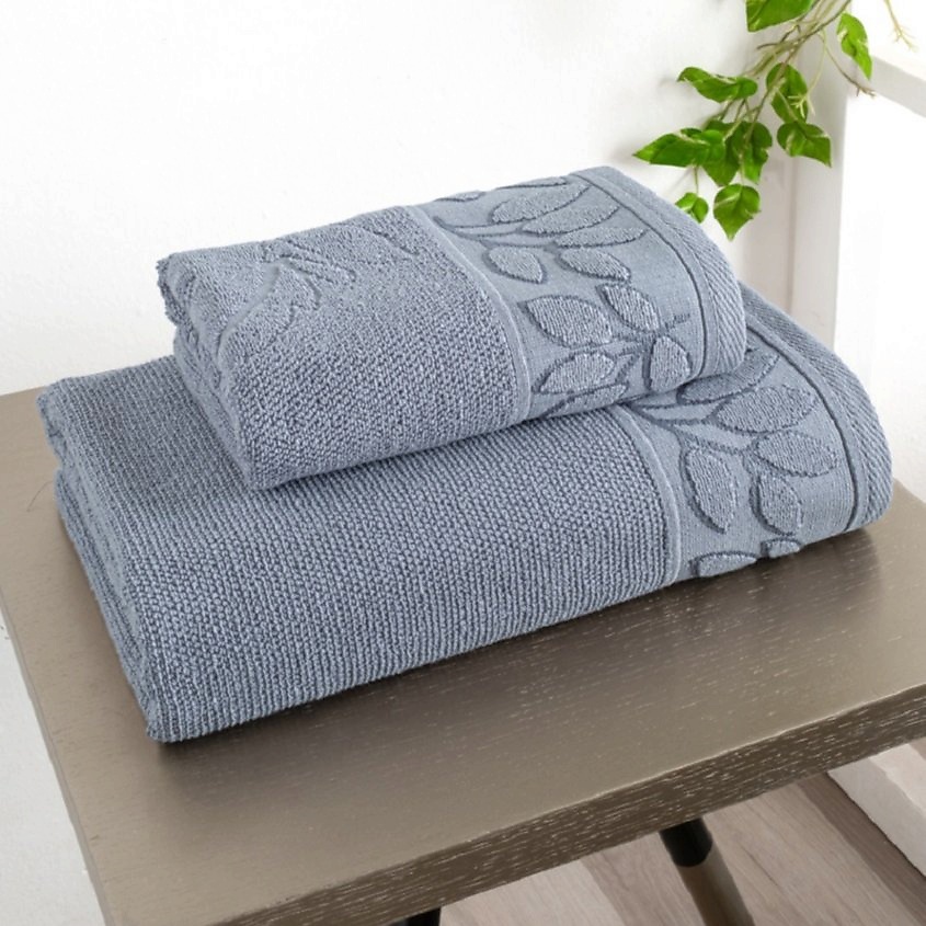 Изображение товара Полотенце Arya Laurel 70X140 Серый - мягкое и комфортное для дома