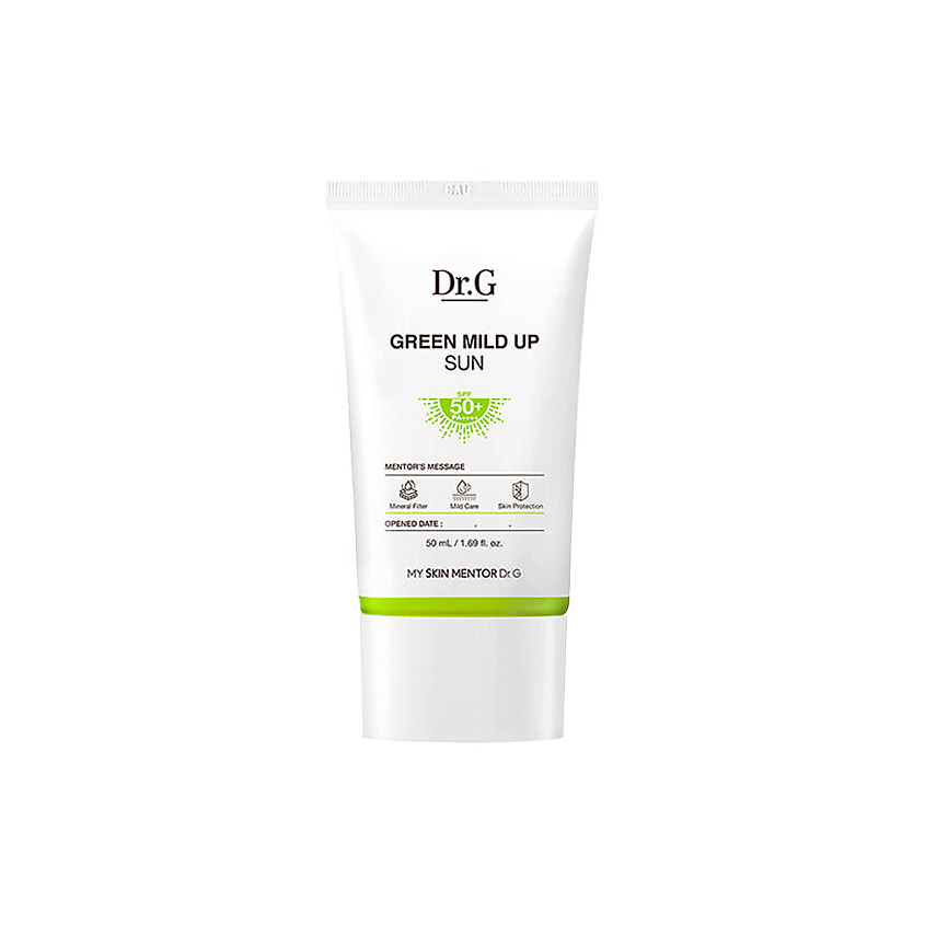 Изображение товара DR.G Солнцезащитный крем для лица с минералами Green Mild Up Sun+, 50 мл
